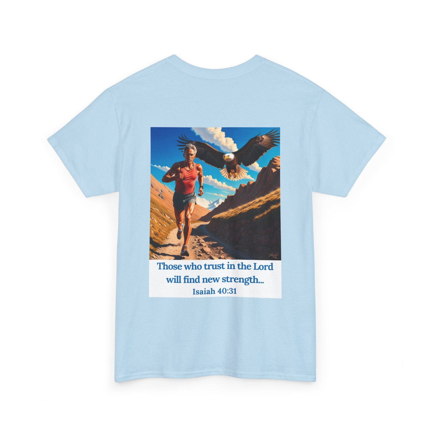 Inspiring Faith Unisex Heavy Cotton Tee - Isaiah 40:31 Design