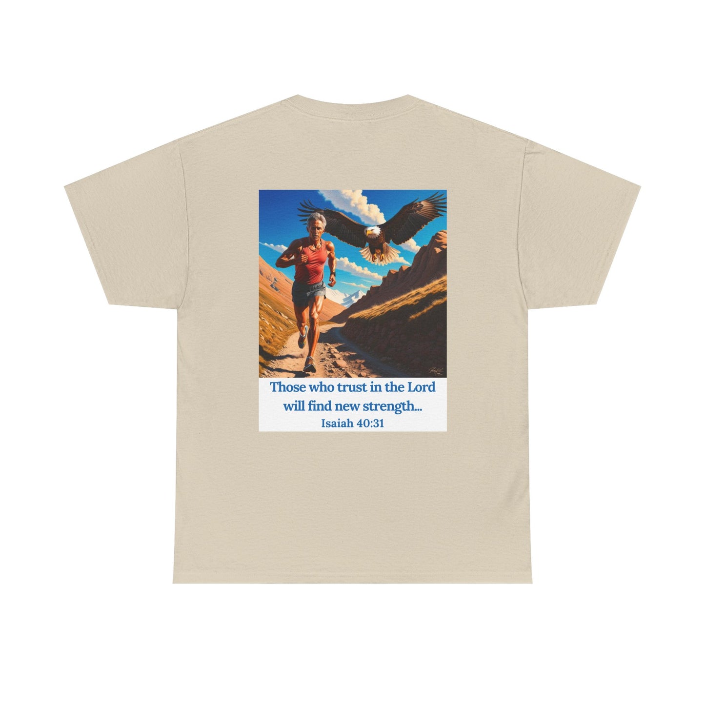 Inspiring Faith Unisex Heavy Cotton Tee - Isaiah 40:31 Design