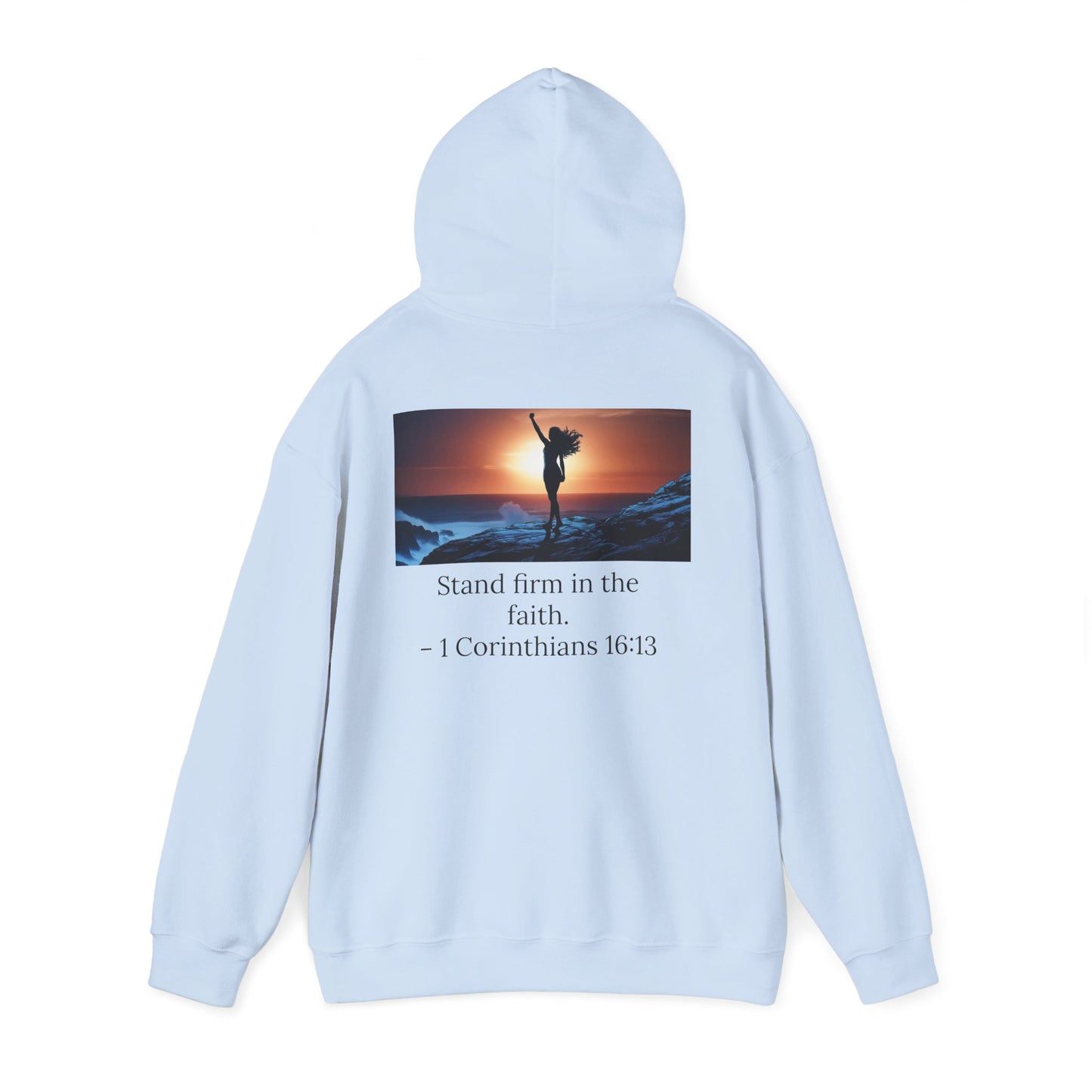 Stand Firm Unisex Hoodie with 1 Corinthians 16:13