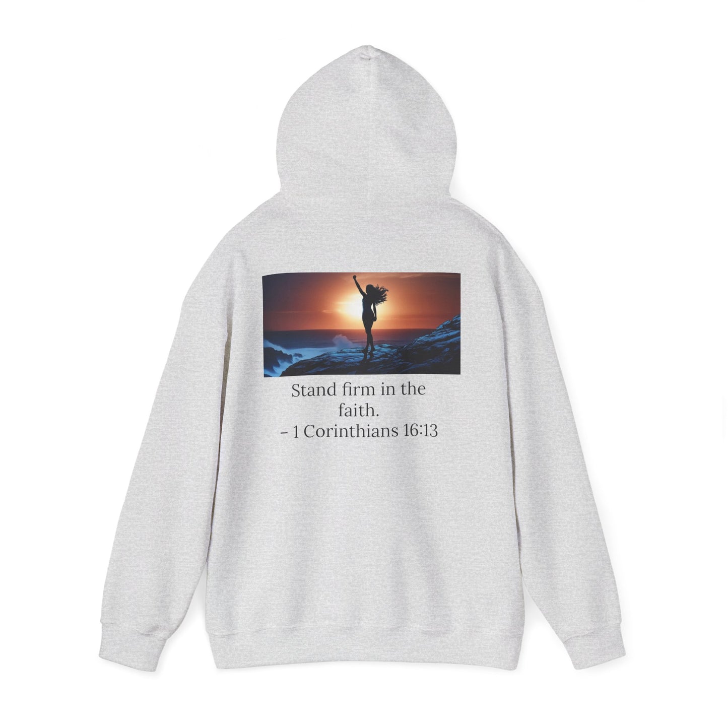 Stand Firm Unisex Hoodie with 1 Corinthians 16:13