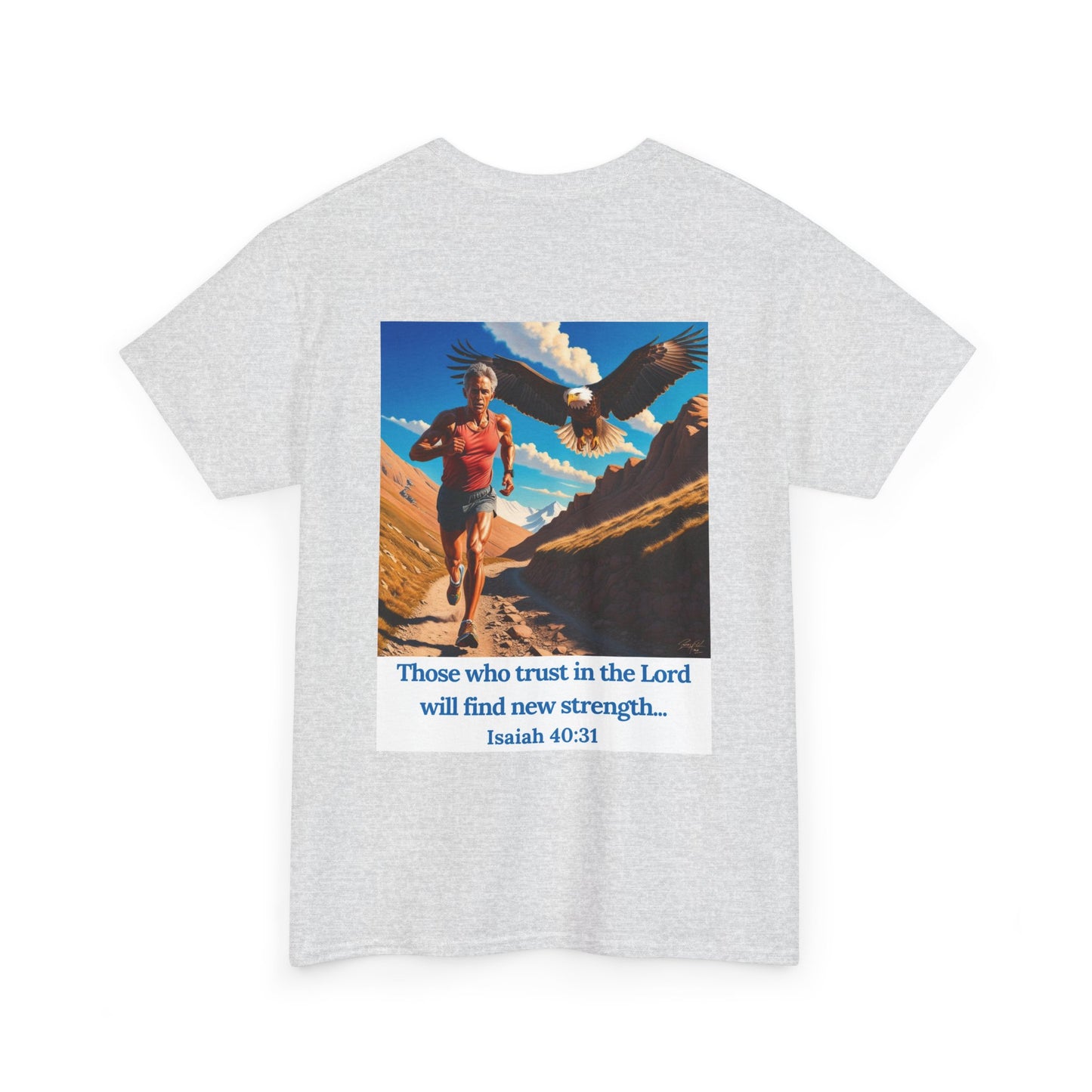 Inspiring Faith Unisex Heavy Cotton Tee - Isaiah 40:31 Design