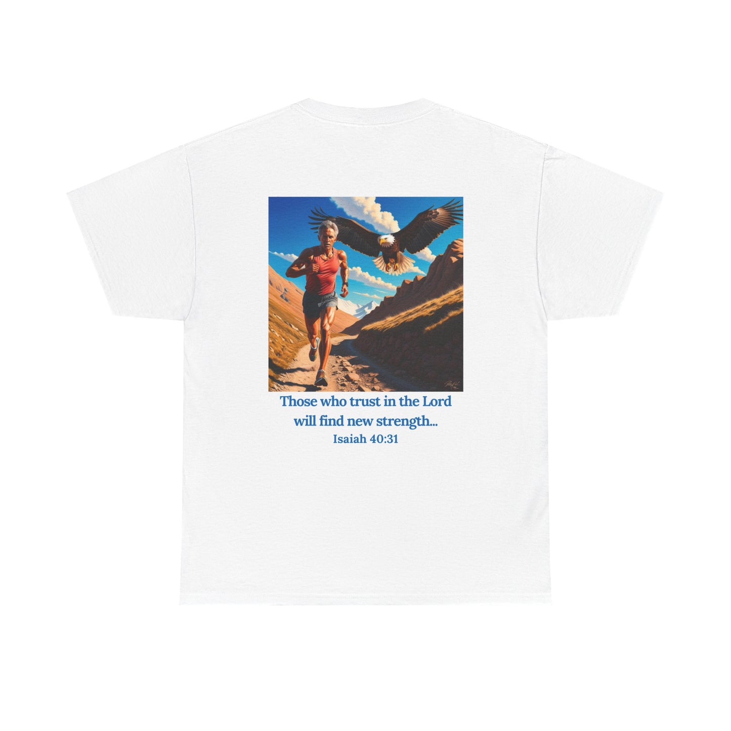 Inspiring Faith Unisex Heavy Cotton Tee - Isaiah 40:31 Design