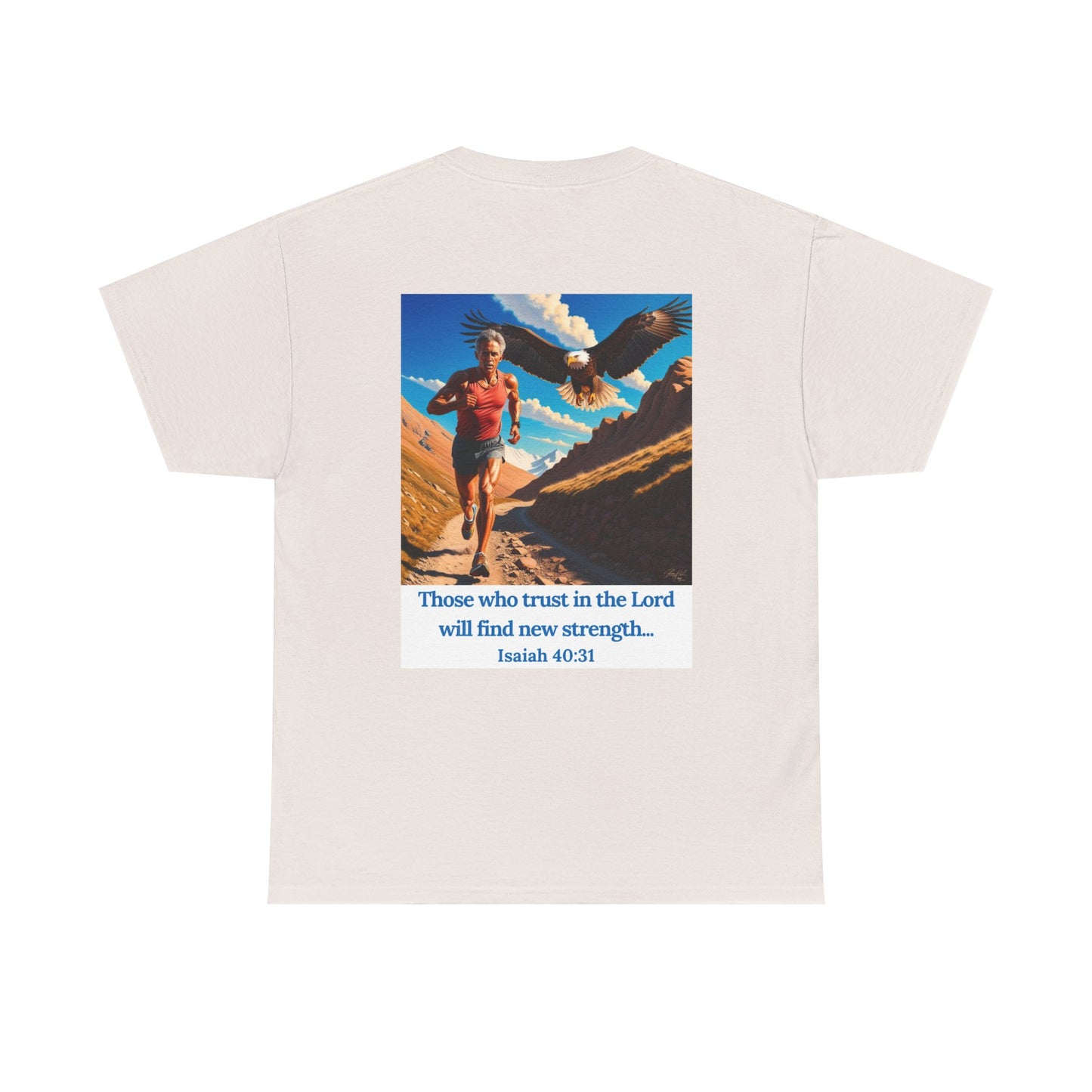 Inspiring Faith Unisex Heavy Cotton Tee - Isaiah 40:31 Design