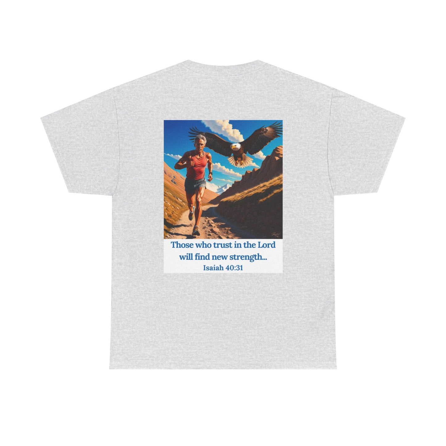 Inspiring Faith Unisex Heavy Cotton Tee - Isaiah 40:31 Design