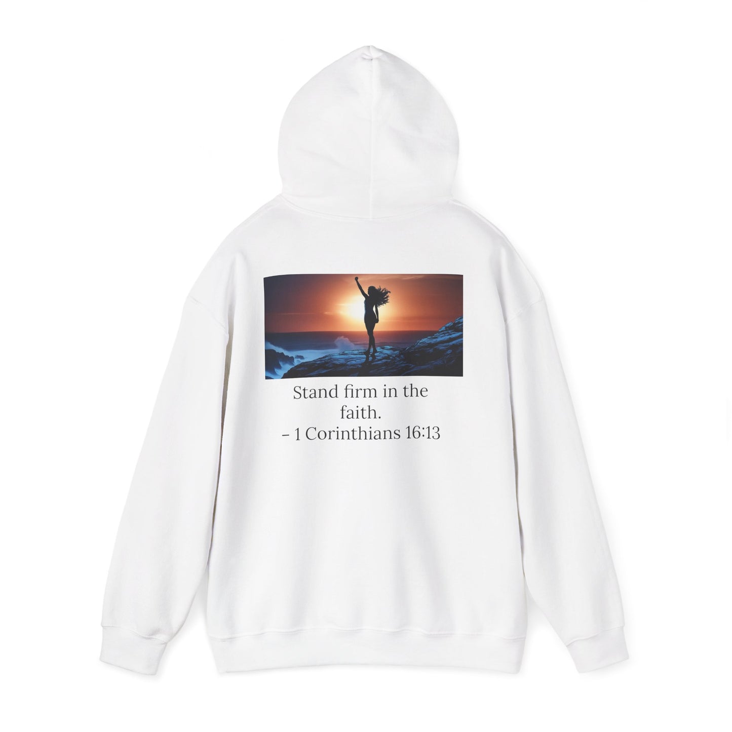 Stand Firm Unisex Hoodie with 1 Corinthians 16:13