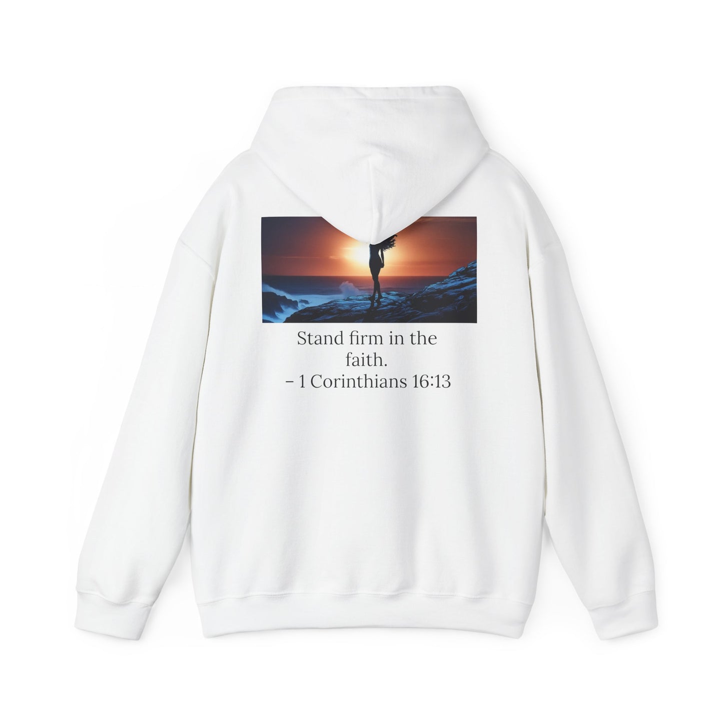 Stand Firm Unisex Hoodie with 1 Corinthians 16:13