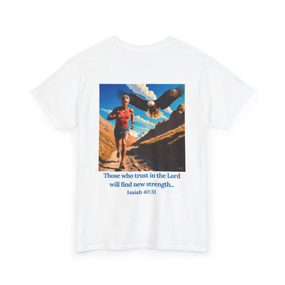Inspiring Faith Unisex Heavy Cotton Tee - Isaiah 40:31 Design