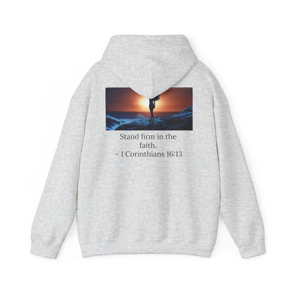 Stand Firm Unisex Hoodie with 1 Corinthians 16:13